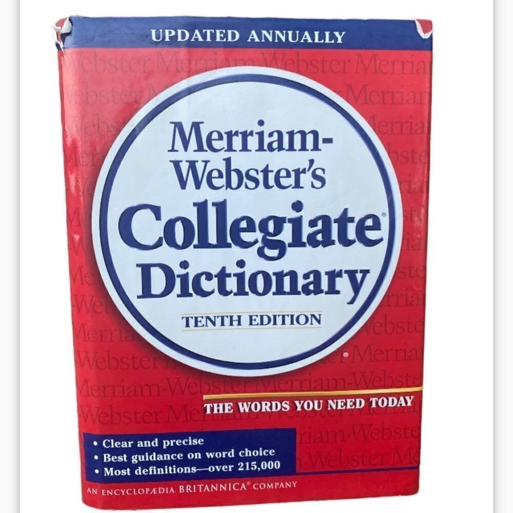MERRIMACK Websters Collegiate Dictionary Hard Cover 10th Edition
